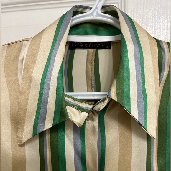 Vintage San Remo Silk Top size 40 - Picture 2 of 9